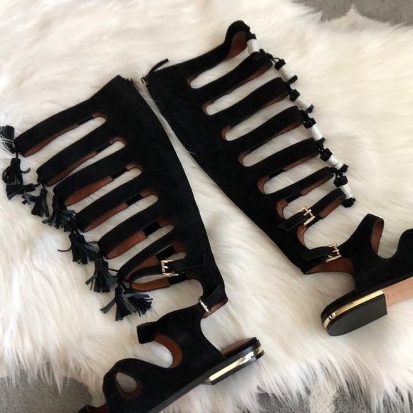 Rebecca Minkoff Summer Tall Gladiator Sandal Black - Picture 7 of 8